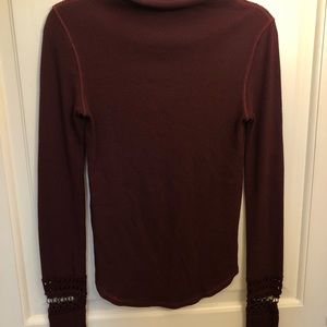 Free People burgundy purple sweater
